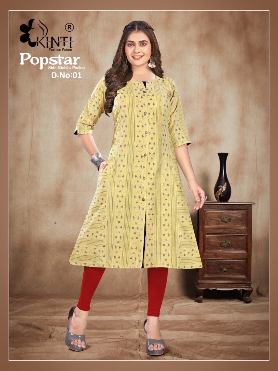 Popstar Vol 3 By Kinti Printed Kurtis Catalog